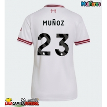 Camisa de Futebol Liverpool Victor Munoz #23 Equipamento Secundário Mulheres 2026-27 Manga Curta